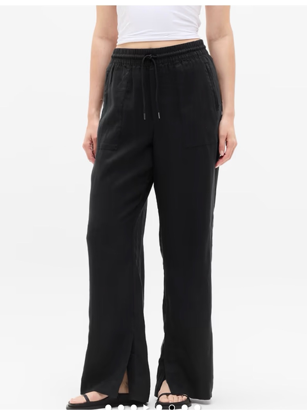 New Athleta size 1X Retreat Wide Leg Linen Pant